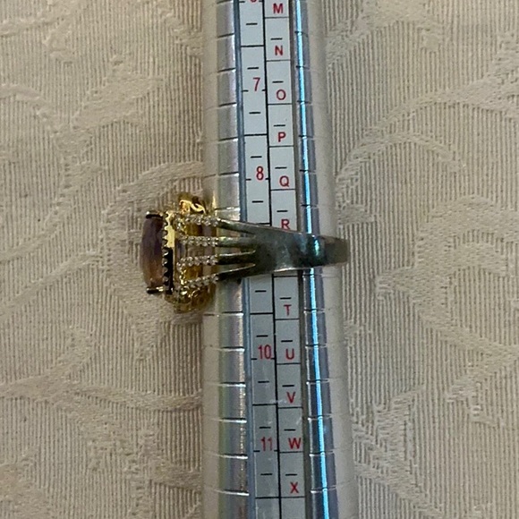 Daniel Steiger *gold plated over SS 925 CZs Genuine Ametrine *damage on GP - Picture 2 of 11